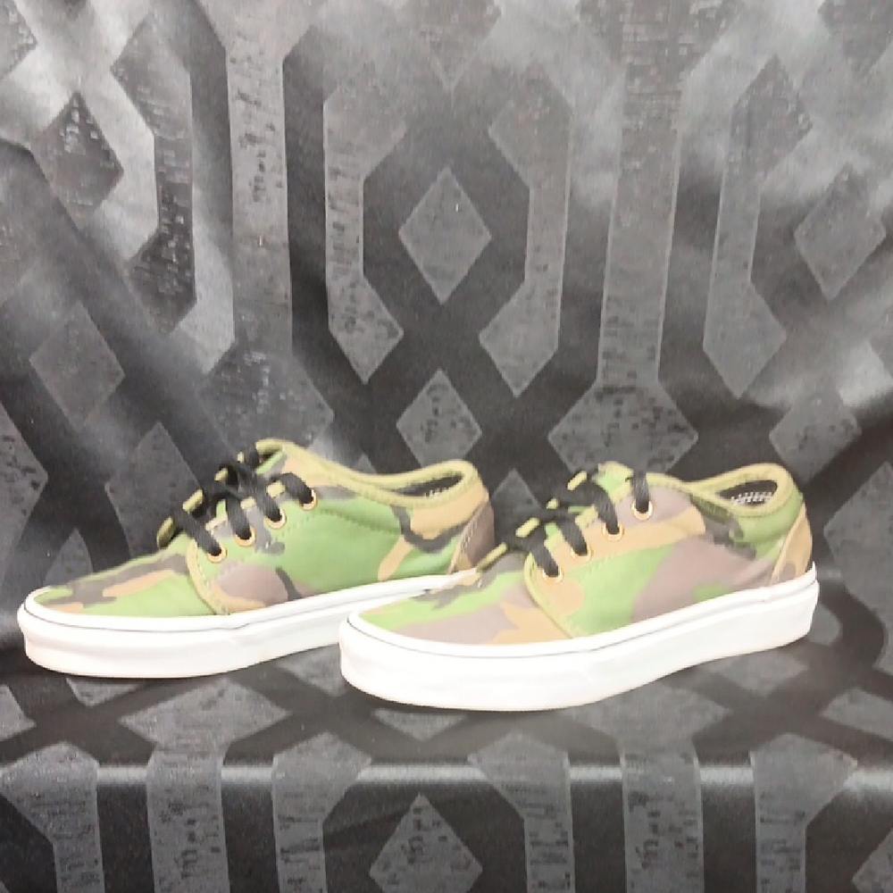 Sold.  Camouflage Lace-Up Sneakers